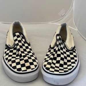 Checkerboard Vans/ ladies size 11